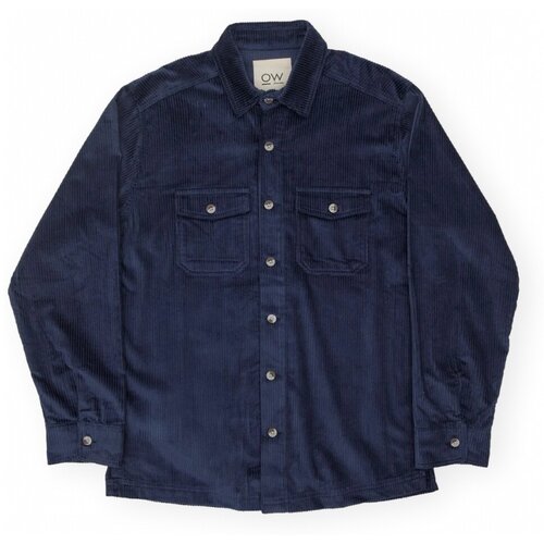 Otherwise Srajce z dolgimi rokavi Shadow Corduroy Overshirt - Blue Modra Slike