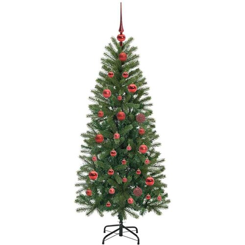 VidaXL Umjetno božićno drvce s stalakom Zelena 150 cm PE i PVC Slike