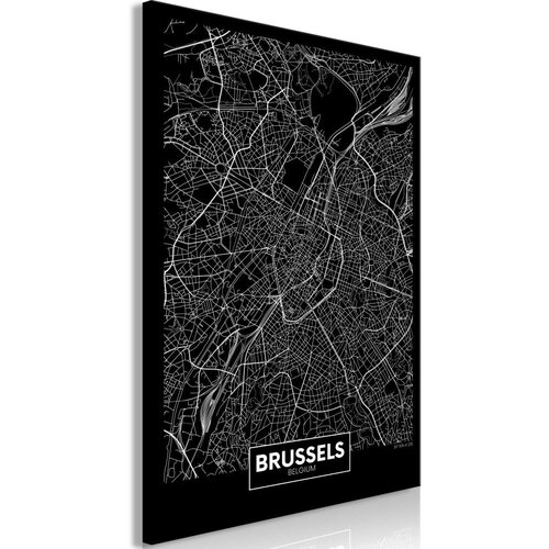  Slika - Dark Map of Brussels (1 Part) Vertical 60x90 Cijene