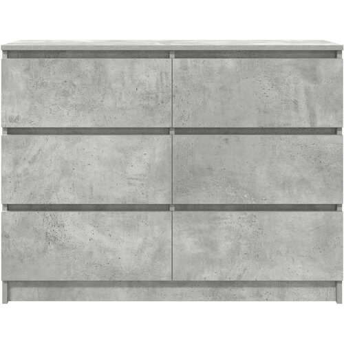 VidaXL Komoda beton siva 100x35x76 cm konstruirano drvo Slike