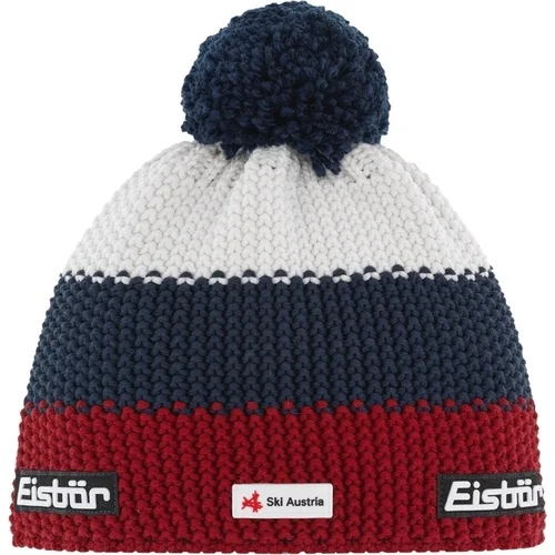 Eisbär Star Pompon SKA Beanie Burgundy/Dark Cobalt/White UNI Kapa