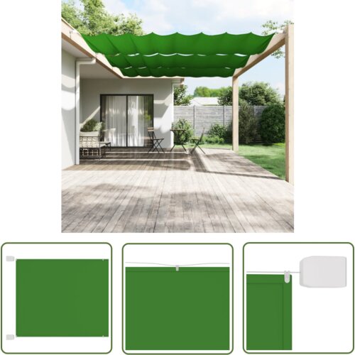  The Living Store Vertikalna markiza svetlo zelena 200x360 cm tkanina oxford - Vertikalna Markiza, (21742687) Slike