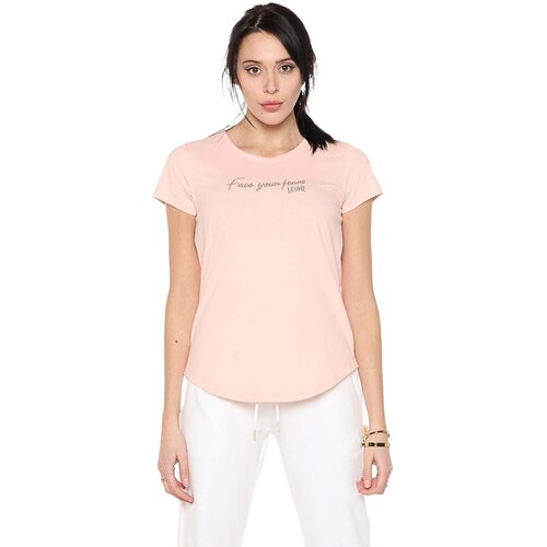 Leone 1947 Majice s kratkimi rokavi Woman T-Shirt Short Sleeves Relaxed Rožnata Cene