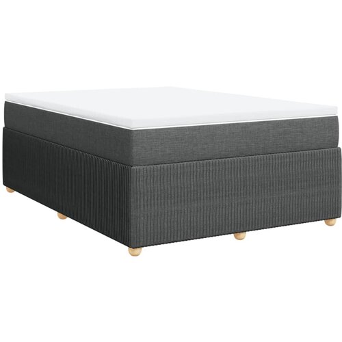 Maison Chic Box spring postelja - Vzmetna postelja z vzmetnico temno siva 140x200 cm blago SL5316, (21907562) Cene