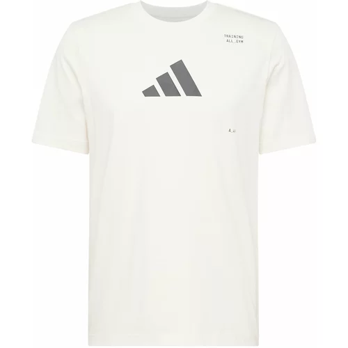 Adidas Funkcionalna majica siva / bela