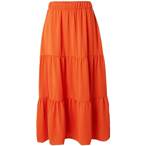 JDY Suknja 'HANNAH' tamno narančasta