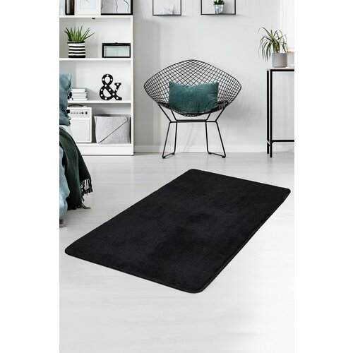 milano - black black acrylic carpet (80 x 140) Slike