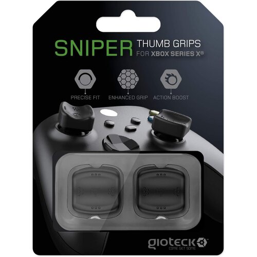 Gioteck Sniper črni silikonski nastavki za Xbox One & Xbox Series kontroler Cene