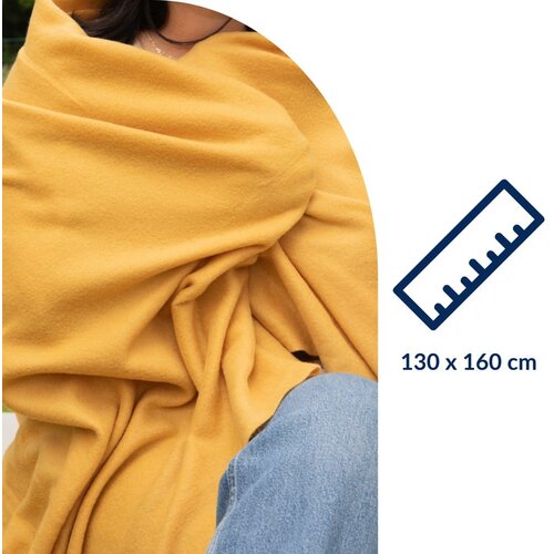 Tiseco Home Studio Rjava odeja iz flisa 130x160 cm Riso &amp;ndash; Slike