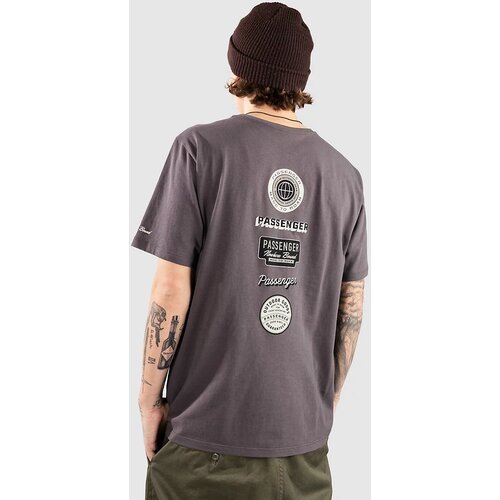 Passenger Guided Recycled Cotton T-shirt charcoal Cene