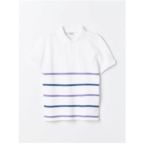 LC Waikiki Polo Neck Striped Short Sleeve Boy's T-Shirt Cene