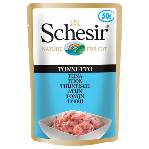 Schesir hrana u kecici za mačke preliv tunjevina 50gr Slike