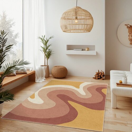 Mila Home Oker žuti/prljavo rozi periv tepih 80x150 cm Strawberry Creamsicle &amp;ndash; Slike