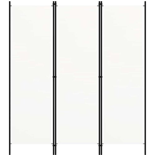 Sobna pregrada s 3 panela bijela 150 x 180 cm Cene