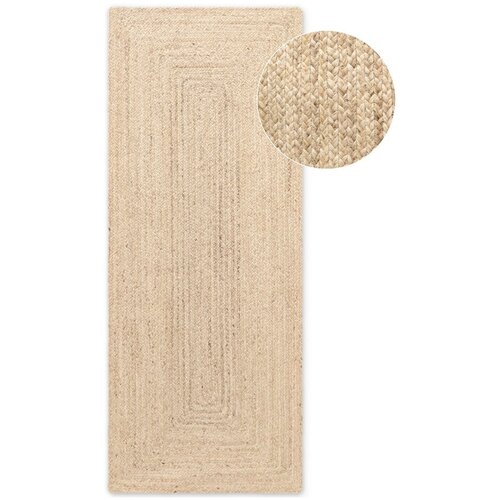 Hanse Home Obojestranski/ročno tkan tekač iz jute v svetli naravni barvi 80x200 cm Sharmila Natural White – Cene