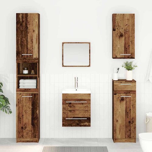 vidaXL Omarica za umivalnik Star les 38,5 x 41 x 48 cm Konstruiran les Cene
