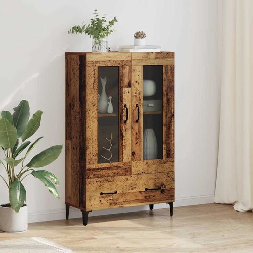 vidaXL Highboard Staro drvo 70 x 31 x 115 cm Obrađeno drvo i čelik Cijene