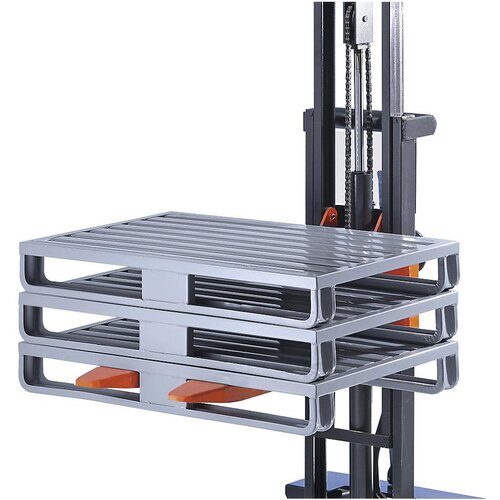 eurokraft basic Paleta iz jeklene pločevine s širokimi drsniki, DxŠxV 1200 x 1000 x 160 mm, nosilnost 1500 kg, od 1 kosa Cene