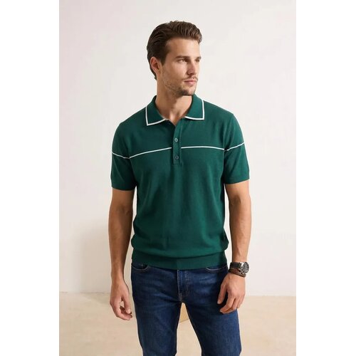 Trendyol Mu&scaron;ka majica Tmnss26Ts00019, Zelena Cene