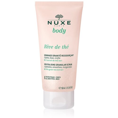 Nuxe R&amp;ecirc;ve de Th&amp;eacute; Revitalising Granular Scrub obnovitveni piling za telo z zelenim čajem 150 ml Slike