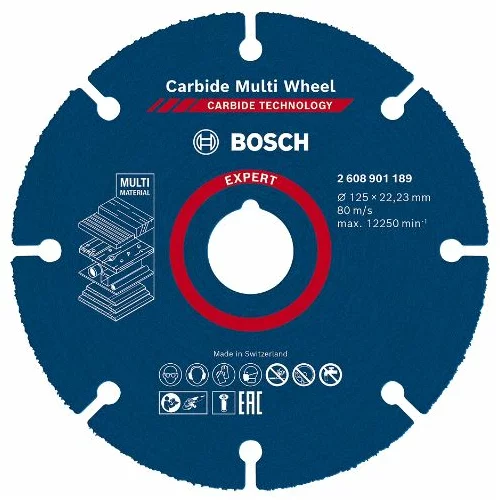 Bosch Rezalna plošča Carbide Multi Wheel 125 mm - 2608901189