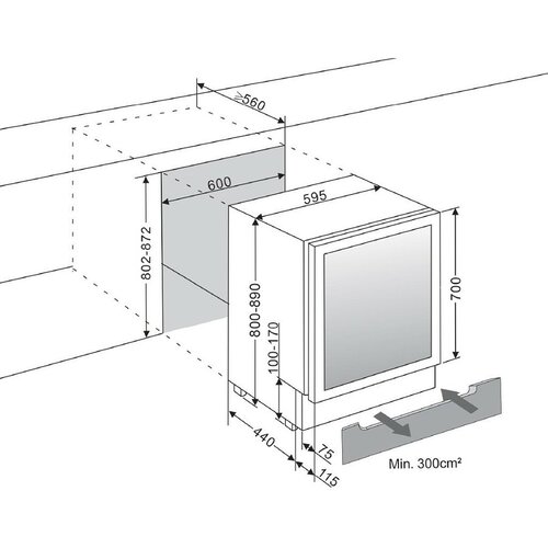 MQuv&amp;eacute;e WCS60PSS-700 vinski hladnjak Slike