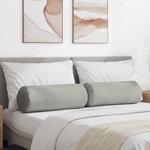  Valjkasti jastučići 2 pcs Svijetlo siva &Oslash; 25 x 70 cm Cijene