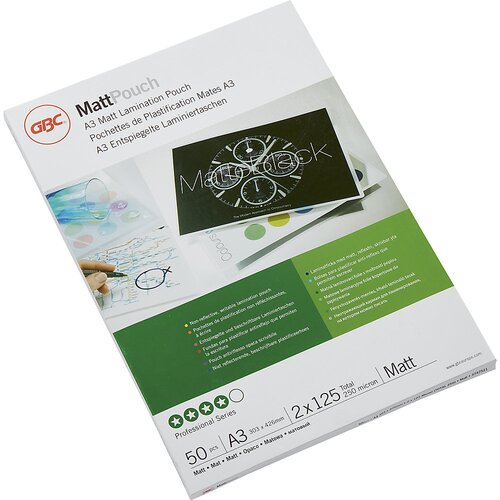 Gbc Folija za plastificiranje mat/sijajna, debelina folije 125 µm, DE 50 kosov, za format A3 Cene