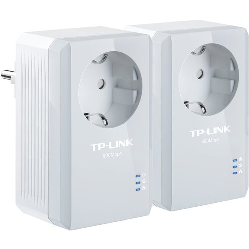 Tp-link AV600 Powerline Adapter with AC Pass Through Starter Kit, 600Mbps Powerline Data rate, 1 Fast Ethernet port, HomePlug AV standard, Protoc.: IEEE802.3, IEEE802.3u, Range up to 300m, Gr Slike