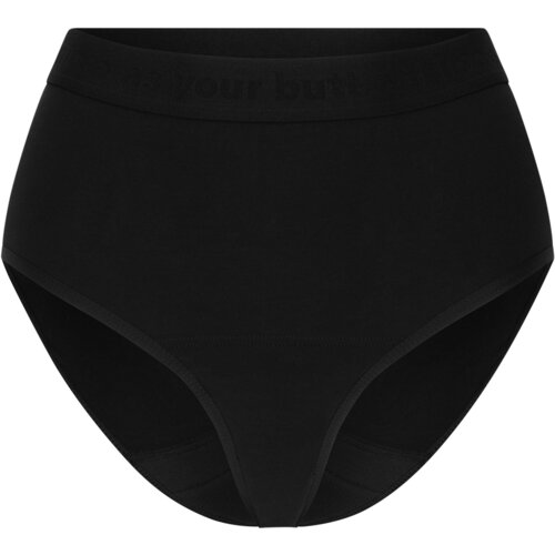 The Female Company Menstrualne hlačke - High-Waist Cotton Basic Black Extra Strong - 42 Slike