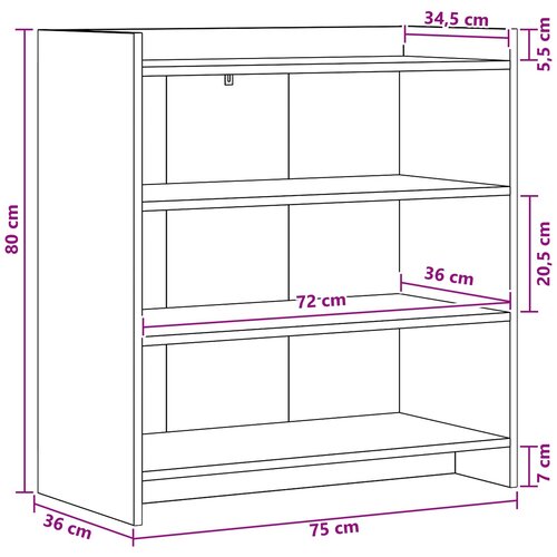  Kreveta Bijela 75 x 36 x 80 cm Konstruirano drvo Slike