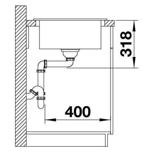 Blanco tolon 45S 780x500/195 mm &amp;ndash; kristalno bela Slike