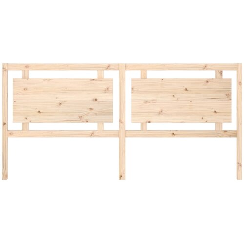  Uzglavlje za krevet 205,5 x 4 x 100 cm od masivne borovine Slike