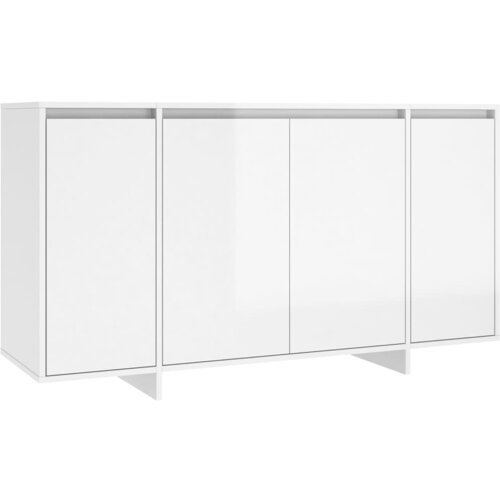 Maison Chic Komoda - Predalnik visok sijaj bela 135x41x75 cm iverna plošča, (21720889) Cene