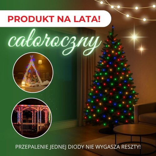  Božićne LED lampice s efektom treperenja 500 LED flash Slike