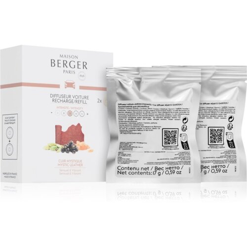 Maison Berger Paris Mystic Leather miris za auto zamjensko punjenje 2x17 g Slike