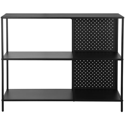 Støraa Črn kovinski regal 100x80 cm Charleston – Cene