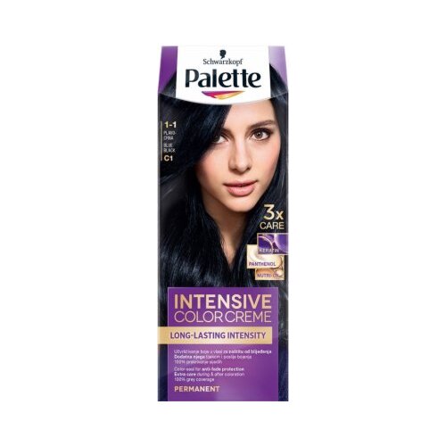 Schwarzkopf Palette Intensive Color Creme permanentna barva za lase odtenek 1-1 C1 Blue Black Cene