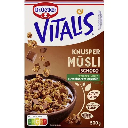 Dr. Oetker Vitalis - hrustljavi muesli s čokolado - 500 g