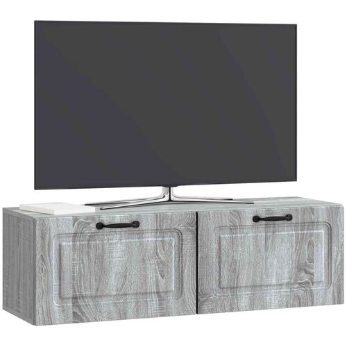  ormar za zid Siva sonoma 98 x 31 x 30 cm Konstruirano drvo Slike