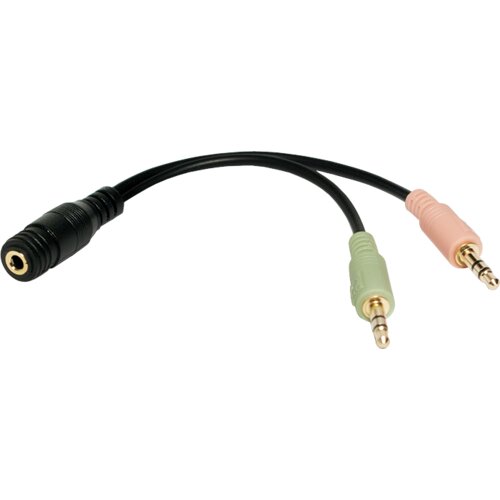 Logilink Audio adapter 4-pin ženski 3.5 mm stereo na 2 x 3.5mm muški Cene