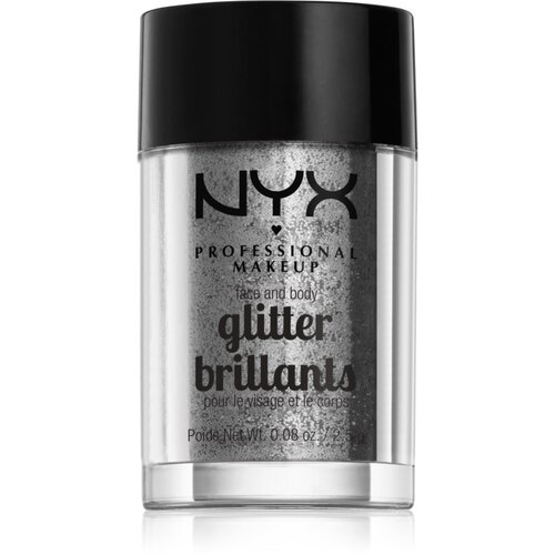 NYX Professional Makeup Glitter Goals bleščice za obraz in telo odtenek 10 Silver 2.5 g Cene
