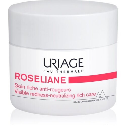 Uriage Ros&amp;eacute;liane Visible Redness-Neutralizing Rich Care pomirjujoča krema proti rdečici na obrazu 50 ml Slike