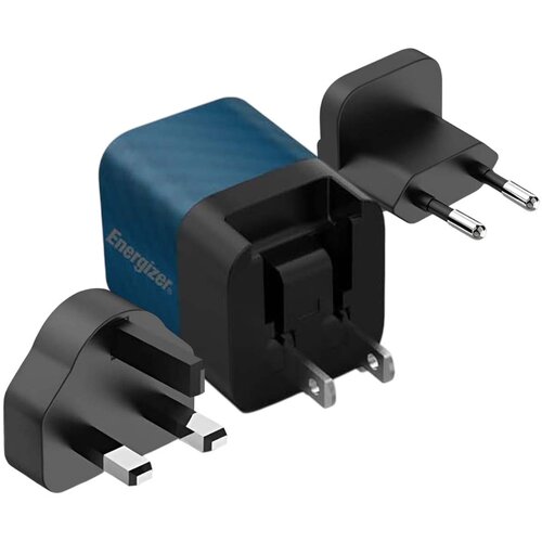 Energizer Omrežni polnilec GaN 4A USB-C 20W večvtični EU / ZK / ZDA, Noir / Bleu, (5000007945) Cene