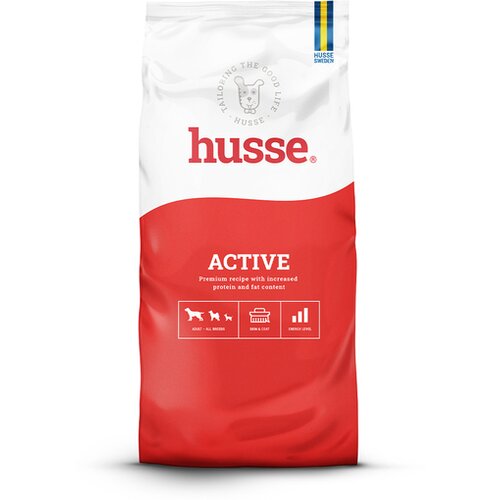 Husse Suva hrana za odrasle pse Active 15kg Cene