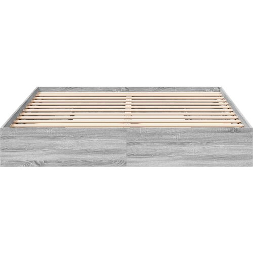  Okvir za krevet s ladicama boja hrasta 200x200 cm drveni Slike