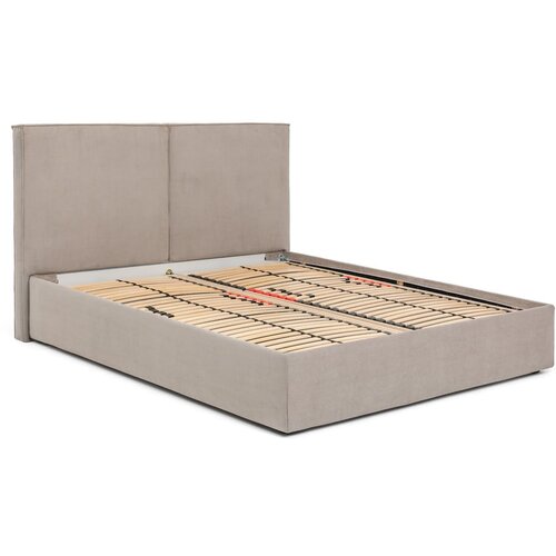 Bonami Selection Smeđe-sivi tapecirani bračni krevet s podnicom i prostorom za odlaganje 180x200 cm Thessa Bold &amp;ndash; Slike