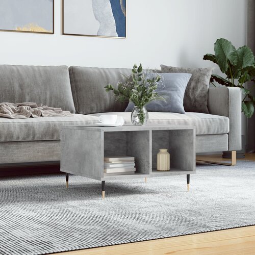 VidaXL Stolić za kavu boja betona 60x50x36 5 cm konstruirano drvo Slike