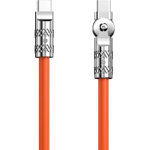 Dudao Kabel USB-C na USB-C L24CC 120W, z vrtljivim koncem, 1 m (oranžna), (21029411) Cene