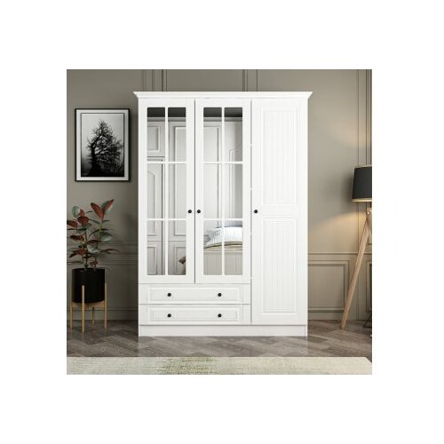 Woody Fashion Ormar 135x190x52cm Bijeli Slike